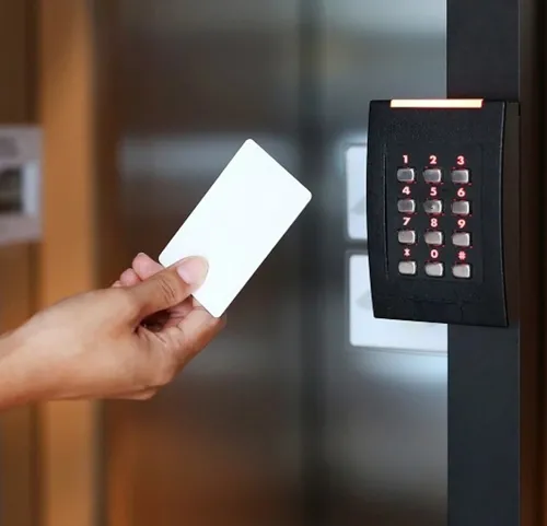 Integration of automatic doors with access control systems