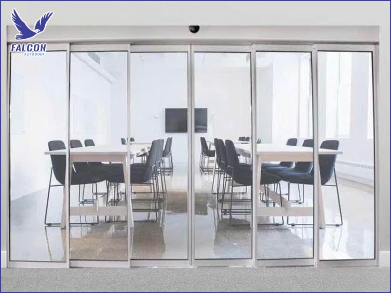 How often should automatic folding doors be maintained?