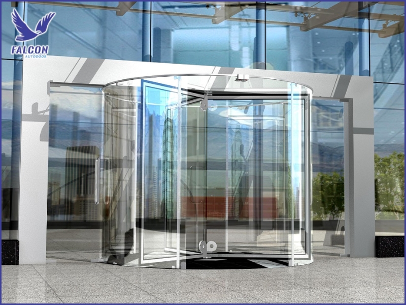 Vì sao trung tâm thương mại nên sử dụng cửa xoay tự động?