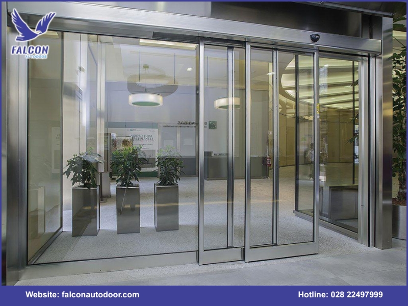 What is the Falcon automatic telescopic sliding door?
